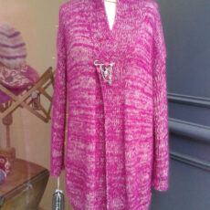 Veste oversize alpaga et mohair et soie